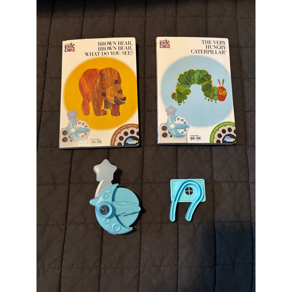 Moonlite Storytime Projector Eric Carle Very Hungry Caterpillar Brown Bear Set